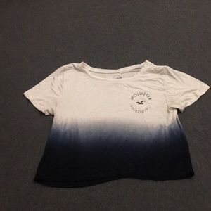 Hollister cropped graphic tee